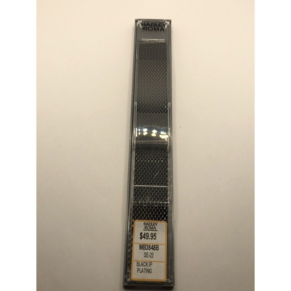 Hadley Roma Watch Band Replacement Black In Box MB3848 PY11